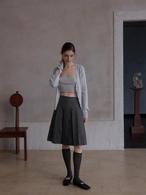 Maura Wool Pleat Skirt